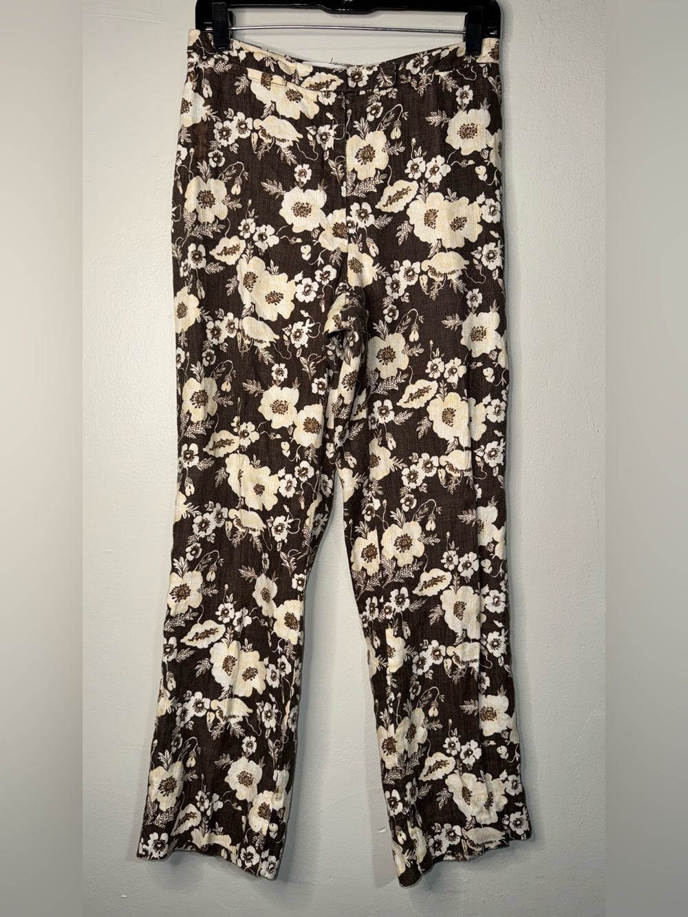 Dolce & Gabbana Brown and Cream Floral Skirt